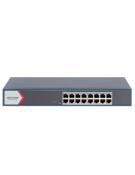 Comprar HIKVISION DS-3E1516-EIV3 Hikvision Gigabit Switch Gestionable - 16 RJ45 10/100/1000 Mbps  - VLAN/Port Isolation/Loop Det
