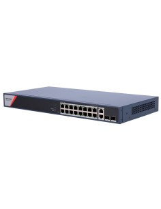 Comprar HIKVISION DS-3E1520HP-SI-16P2T2F Switch PoE Hikvision - 16 puertos RJ45 GE + 2 puertos Gigabit RJ45/SFP - 16 Puertos PoE