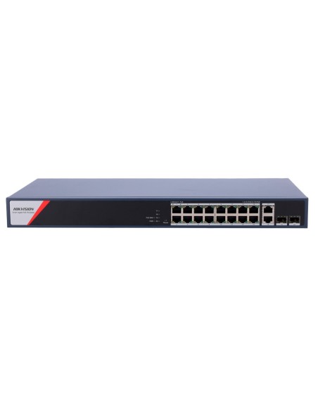 Comprare HIKVISION DS-3E1520HP-SI-16P2T2F Switch Hikvision PoE gestibile - 16 porte PoE Gigabit + 4 uplink Gigabit - Due pue