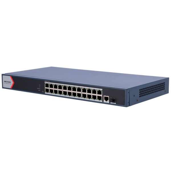 Acheter HIKVISION DS-3E1526P-EI Switch Hikvision PoE administrable - 24 ports PoE Gigabit + 2 uplinks Gigabit - Un port RJ45 D