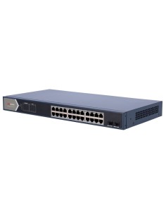 Hikvision DS-3E1526P-SI Swupar Hikvision - 24 portas RJ45 GE + 2 portas Gigabit SFP - 24 portas Poe + 802.3AF / At - até 3