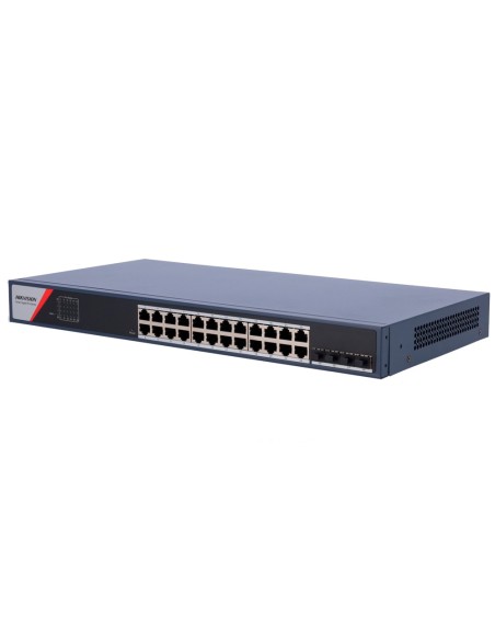 Acheter HIKVISION DS-3E1528-SI-24T4F Switch Hikvision administrable de couche 2 - 24 ports réseau Gigabit + 4 uplinks SFP - Port