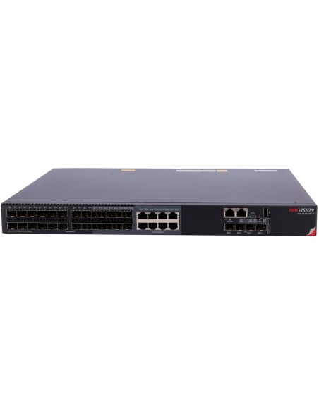 Hikvision DS-3E3728F-H HIKVISION Switch Grafle L3 - 24 Portas SFP + 8 RJ45 Combo + 4 SFP + Portas - 24 portas Gigabit + 8