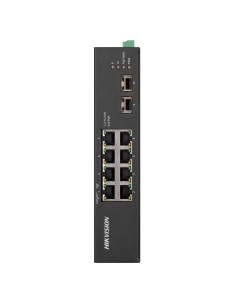 HikVision DS-3T0510HP-E / HS HIKVISION Switch PoE Industrial não-gerencial - 8 Ethernet RJ45 Gigabit +2 SFP Gigabit - 8 P