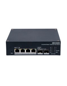 Hikvision DS-3T1506HP-Ei-UPs Hikvision Switch Industrial Poe Cloud Capa 2 - 4 portas PoE + Gigabit + 2 portas SFP Gigabit - COM