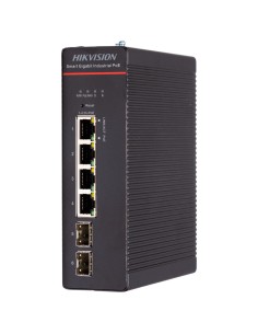 Hikvision DS-3T1506HP-SI-4P2F Hikvision Industrial Switch PoE Cloud Capa 2 - 4 portas PoE ++ Gigabit + 2 portas SFP Gigabit - C