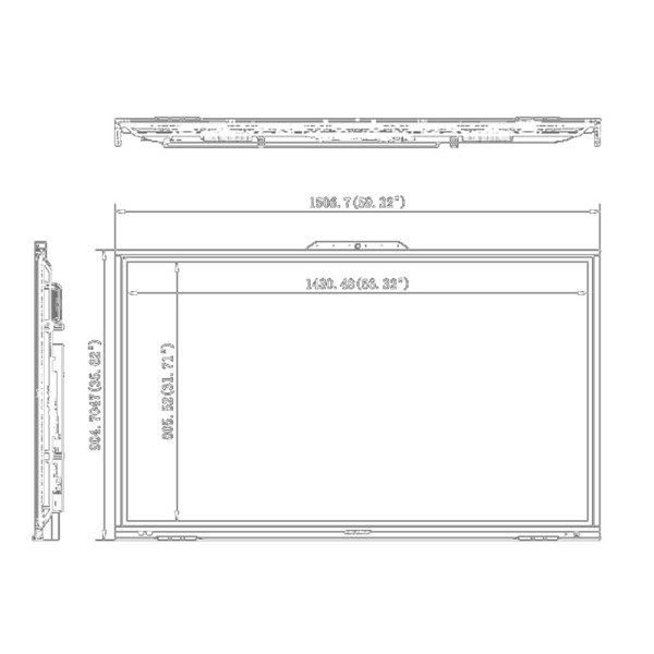HikVision DS-D5B65RB-B Tela Collaborativa 65 "& OT 4K Dled - Coeficiente de Contraste de Imagem 1200: 1 - Brilho 350 CD / M2 - 1