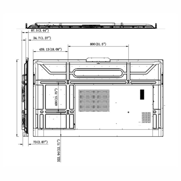 Comprar HIKVISION DS-D5B75RB-B Pantalla colaborativa 75" 4k DLED - Coeficiente de contraste de imagen 1200:1 - Brillo 350 c