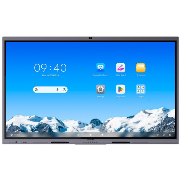 Comprare HIKVISION DS-D5C75RB/B2L Monitor interattivo 75" - Risoluzione 4K - Android 14 e Google EDLA - Processore Octa-Core