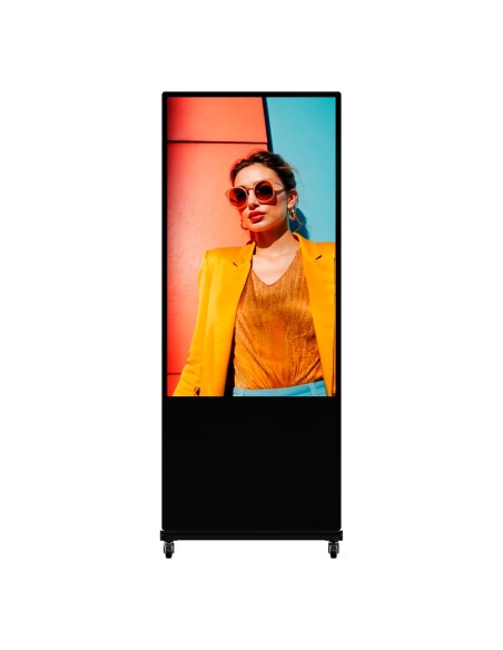 Totem de Hikvision DS-D605un-D / S com 55 "Monitor 4K - Cartaz Digital Local USB - Poster Digital Focsign (opcional) - U