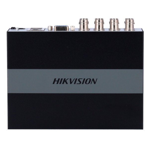 Hikvision Valor DS-E04HQHI-B HIKVISION DVR 5N1 - 4 CH HDTVI / HDCVI / AHD / CVBS - 1 Canal IP 6 MPX - Quarto Máximo