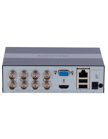 Hikvision Valor DS-E04HQHI-B HIKVISION DVR 5N1 - 4 CH HDTVI / HDCVI / AHD / CVBS - 1 Canal IP 6 MPX - Quarto Máximo