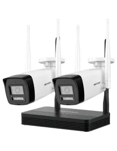 Comprar HIKVISION DS-J142I/NKS424W0H Kit de Videovigilancia Hikvision Wifi - 2 Cámaras bullet 4 Mpx  - NVR 4 canales IP 6 Mpx (2