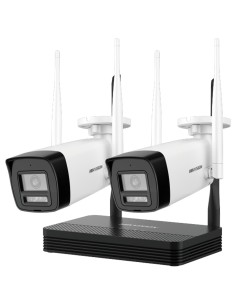 Valor Hikvision DS-J142I / NKKS424W0H Kit de vigilância Horkvision WiFi - 2 câmeras Bullet 4 MPX - NVR 4 canais IP 6 MPX (2560