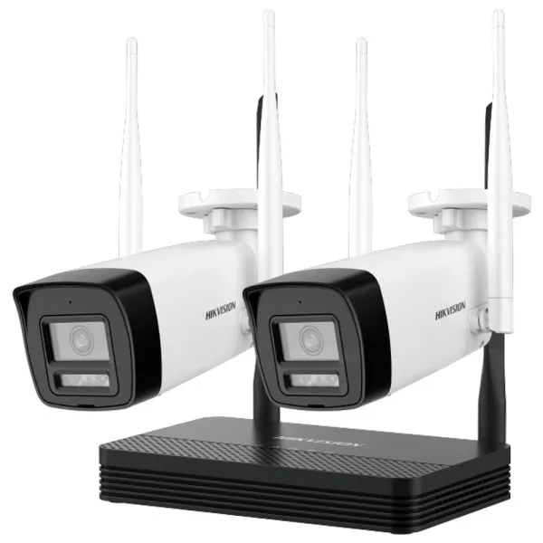 Comprar HIKVISION DS-J142I/NKS424W0H Kit de Videovigilancia Hikvision Wifi - 2 Cámaras bullet 4 Mpx  - NVR 4 canales IP 6 Mpx (2