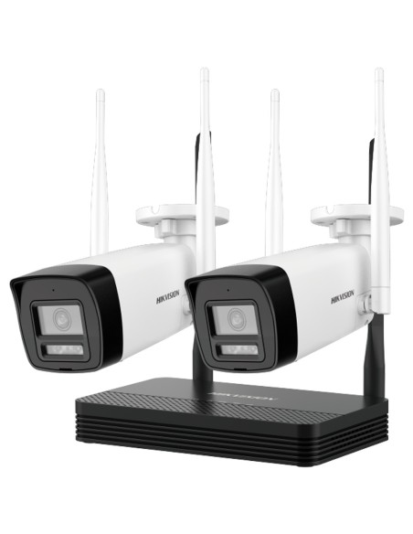 Acheter HIKVISION VALUE DS-J142I/NKS424W0H kit de vidéosurveillance Hikvision Wi‑Fi – 2 caméras bullet 4 Mpx – NVR IP 4 canaux 6
