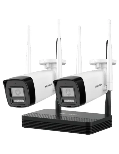 Comprar HIKVISION DS-J142I/NKS424W0H Kit de Videovigilancia Hikvision Wifi - 2 Cámaras bullet 4 Mpx  - NVR 4 canales IP 6 Mpx (2