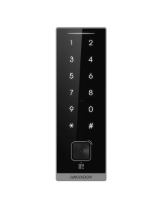 Acheter HIKVISION DS-K1105EDKB-QR Lecteur d’accès pour cadres - Carte DESFire, QR, PIN et balayage de la main - Indicateur LED e