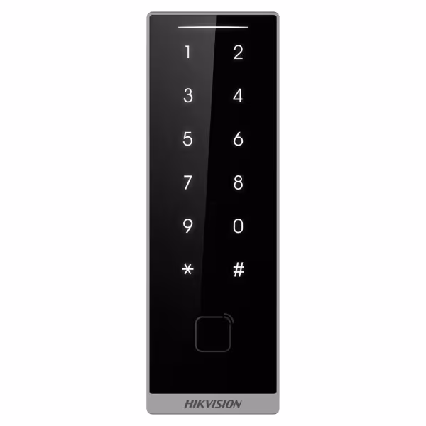 Comprar HIKVISION DS-K1105EMKB Lector de acceso para marcos - Tarjeta EM/MF, PIN y deslizando la mano - Indicador LED y acústico