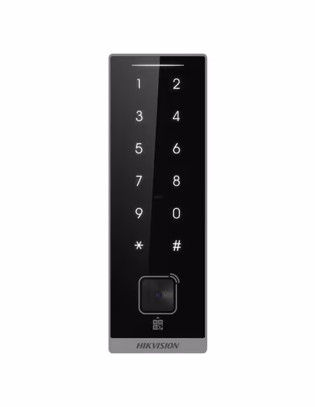 Comprar HIKVISION DS-K1105EMKB-QR Lector de acceso para marcos - Tarjeta EM/MF, QR, PIN y deslizando la mano - Indicador LED y a