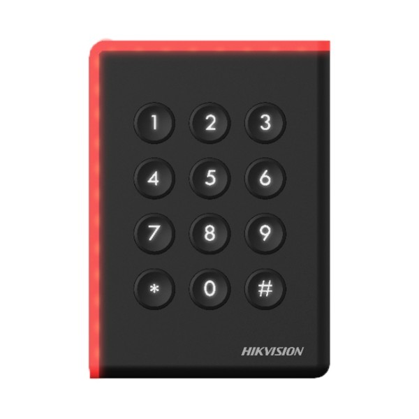 Acheter HIKVISION DS-K1108ADK Lecteur de contrôle d’accès - Accès par carte MF DESFire et code PIN - Indicateur LED et sonore - 