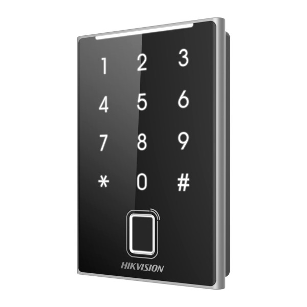 Kaufen HIKVISION DS-K1109DKFB Zutrittsleser – Zugriff per Fingerabdruck, MF-Karte DESFire und PIN – LED- und akustische Anzeige 