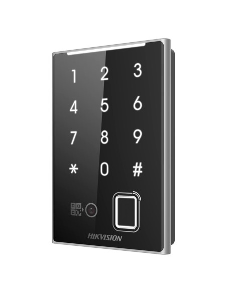 Kaufen HIKVISION DS-K1109DKFB-QR Zutrittsleser – Zutritt per Fingerabdruck, MF-Karte DESFire, QR und PIN – LED- und akustische A