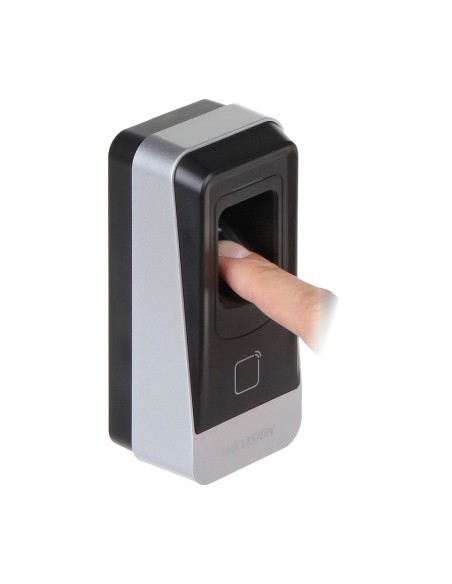Comprar HIKVISION DS-K1201AEF Lector de acceso - Acceso por huella y tarjeta EM - Indicador LED y acústico - RS485 - Compatible 