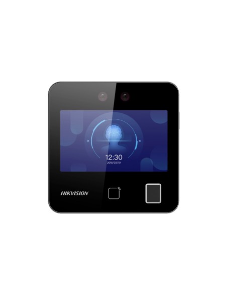 Hikvision DS-K1T343MFWX Access e Controle de presença - Facial, Pegada, Cartão MF e PIN - 1.500 usuários | 150.000 registros - 
