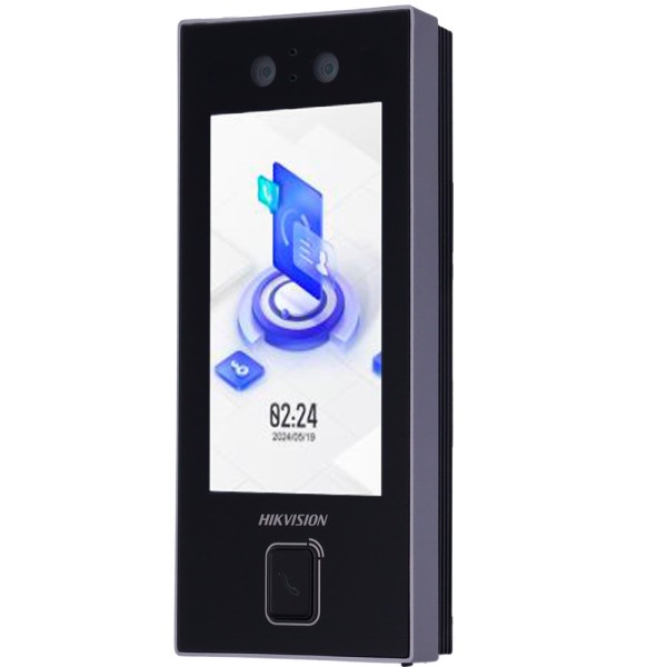 Hikvision DS-K1T344MBW-E1 Access Control e presença PoE IP65 - Facial, Cartão MF, QR e PIN - 3.000 usuários | 150.000 regi