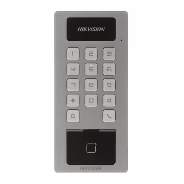 Acheter HIKVISION DS-K1T502DBFWX Contrôle d’accès IP65 IK09 - Empreinte digitale, carte MF DESFire et code PIN - 10 000 utilisat