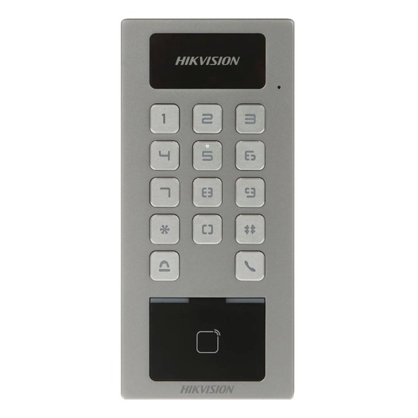 Kaufen HIKVISION DS-K1T502DBWX Zutrittskontrolle IP65 IK09 – MF-Karte DESFire und PIN – 10.000 Benutzer | 300.000 Einträge – T