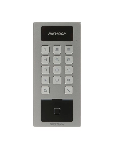 Acheter HIKVISION DS-K1T502DBWX Contrôle d’accès IP65 IK09 - Carte MF DESFire et code PIN - 10 000 utilisateurs | 300 000 enregi