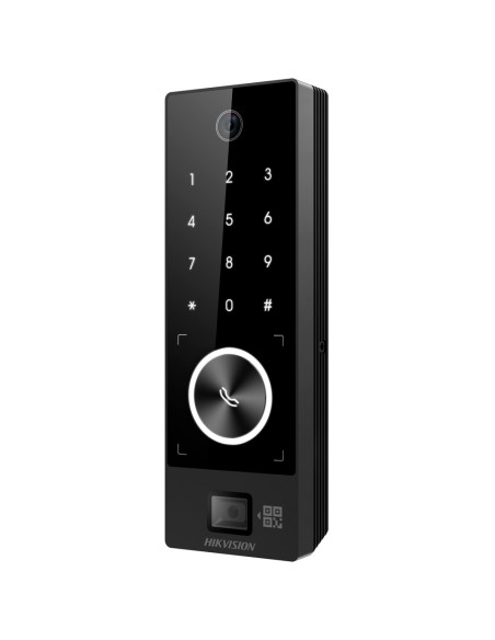 Kaufen HIKVISION DS-K1T510MBWX-QRE1 Zutrittskontrolle PoE IP65 – Gesichtserkennung, MF-Karte, dynamischer QR-Code und PIN – 1.00