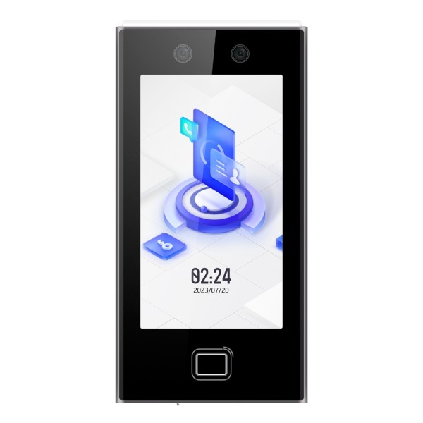 Comprar HIKVISION DS-K1T670MFWX Control de acceso y presencia IP65 - Facial, huella, tarjeta MF y PIN - 6.000 usuarios | 150.000