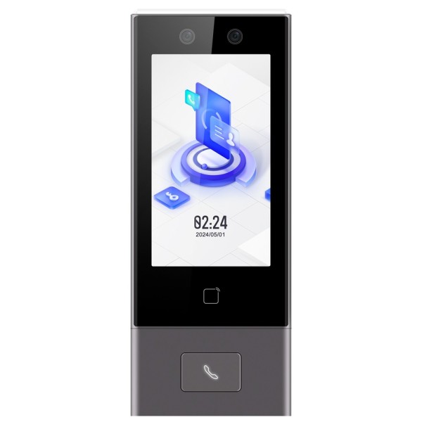 Hikvision DS-K1T670MX-WB Controle de Acesso e Presença IP65 - Facial, Cartão MF e PIN - 6.000 usuários | 150.000 registros - TC