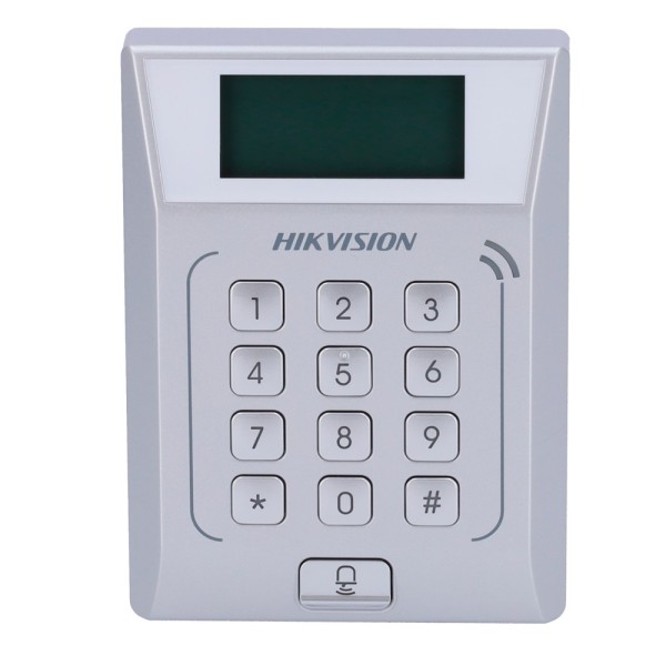 Hikvision DS-K1T802M Controle de acesso - MF e cartão PIN - 3.000 usuários | 10.000 registros - TCP / IP - 128 x 64 LCD | Contro