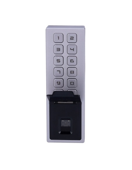 Comprare HIKVISION DS-K1T805MBFWX Controllo accessi IP65 IK08 - Impronta digitale, scheda MF e PIN - 3.000 utenti | 100.000 regi