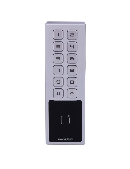 Acheter HIKVISION DS-K1T805MBWX Contrôle d’accès IP65 IK08 - Carte MF et code PIN - 3 000 utilisateurs | 100 000 enregistrements