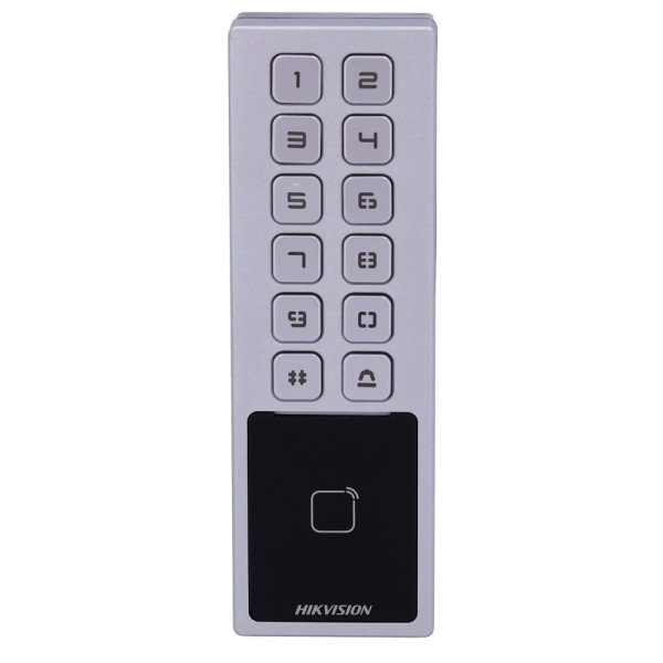 Hikvision DS-K1T805MX Controle de acesso IP65 e IK08 - MF e cartão PIN - 10.000 usuários | 100.000 registros - TCP / IP, RS485 e