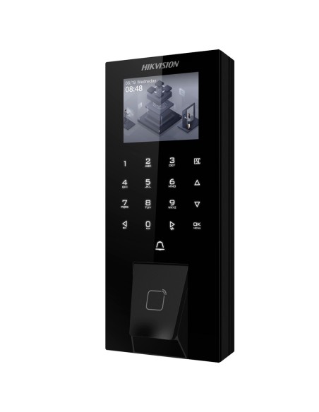 Kaufen HIKVISION DS-K1T807EBFWX-E1 Zutritts- und Zeiterfassungssystem PoE IP65 – Fingerabdruck, EM-Karte und PIN – 5.000 Benutze