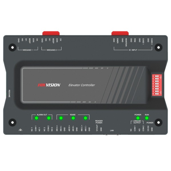 Acquistare HIKVISION DS-K2220X(P) Controller master per ascensori - Impronta, tessera, QR o PIN - 2 relè | Comunicazione TCP/IP