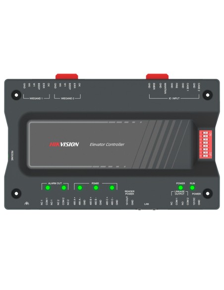 Hikvision ds-k2220x (p) controlador mestre para elevadores - pegada, cartão, qr ou pino - 2 relés | Comunicação TCP / IP e RS485