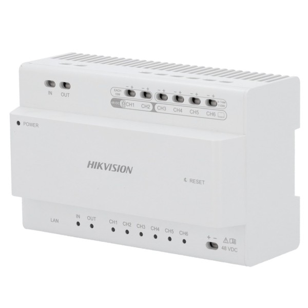 Comprar HIKVISION INTERCOM DS-KAD7060EY Distribuidor para edificios - 2 hilos HD - 6 grupos de 2 hilos HD - Alimenta dispositivo