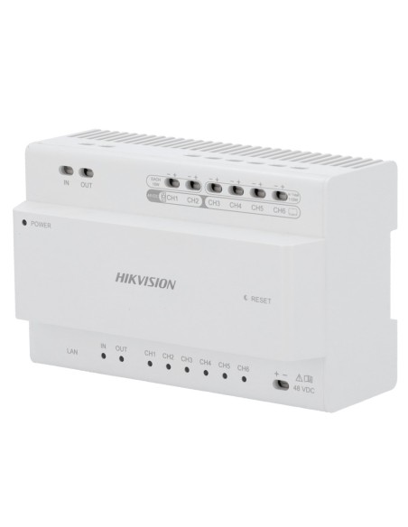 Hikvision Intercom DS-Kad7060ey distribuidor para edifícios - 2 fios HD - 6 grupos de 2 fios HD - feeds 2 Hi Dispositivos