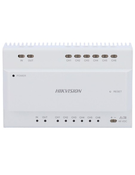 Comprar HIKVISION INTERCOM DS-KAD7060EY-S Distribuidor para edificios - 2 hilos HD - 6 grupos de 2 hilos HD - Conecta con DS-KAD