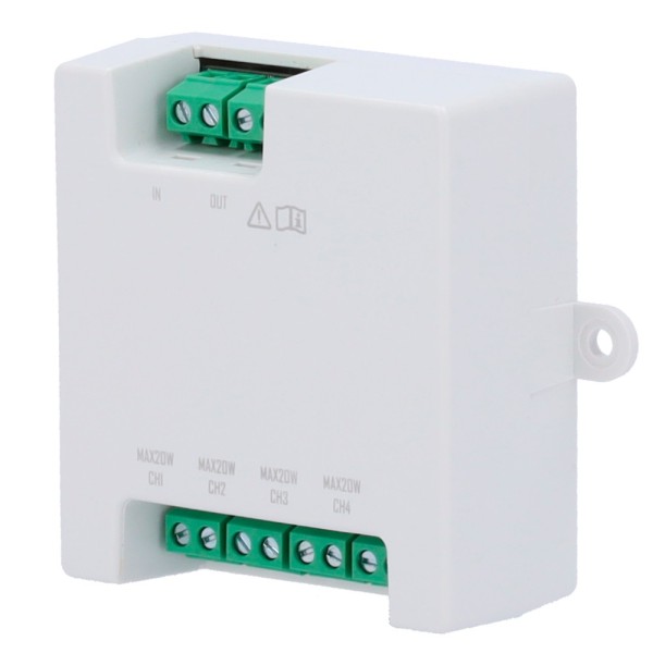 Distribuidor da Hikvision Intercom DS-KAD7061ey para edifícios - 4 grupos de 2 HLOS HD - Alimentação até 4 monitores HD de 2 fio