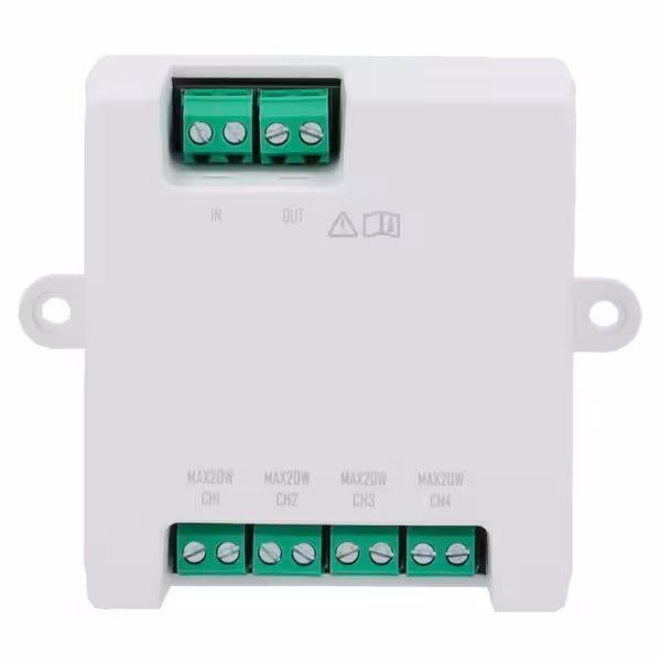 Comprar HIKVISION DS-KAD7061EY Distribuidor para edificios - 4 grupos de 2 hilos HD - Alimenta hasta 4 monitores de 2 hilos HD -
