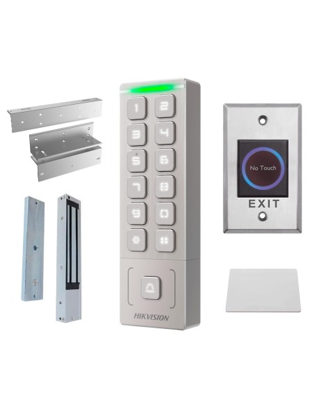 Acheter HIKVISION DS-KAS809EX Kit de contrôle d’accès - Carte EM et code PIN - Autonome, ventouse, profilé, bouton-poussoir et c