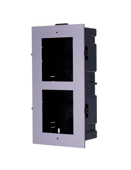 Comprar HIKVISION DS-KD-ACF2/PLASTIC Panel frontal y caja de registro encastrada - Hasta 2 módulos - Específica para videoporter